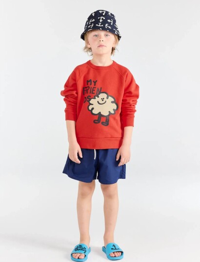 THE ANIMALS OBSERVATORY Shark Kid Sweatshirt Red Red 116 THE ANIMALS OBSERVATORY Shark Kid Sweatshirt Red Red 116
