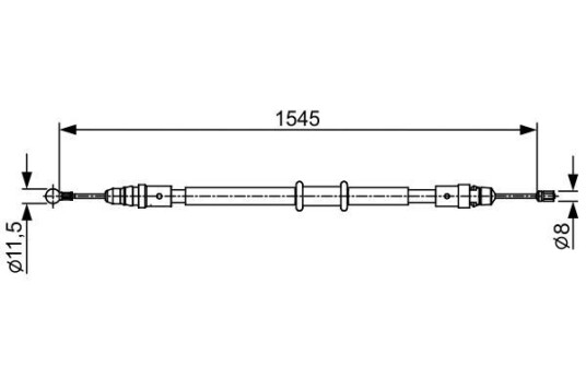 Bremsewire BOSCH 1 987 482 551 Bremsewire BOSCH 1 987 482 551