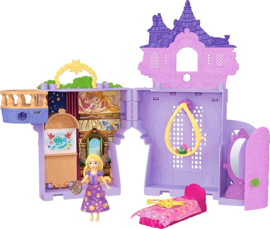 Disney Princess Rapunzel Storytime Stackers Dukkehus med Figur og Tilbehør Disney Princess Rapunzel Storytime Stackers Dukkehus med Figur og Tilbehør