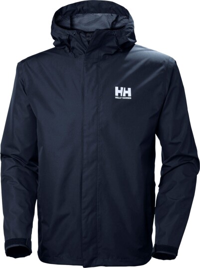 Helly Hansen Herre Seven J Utendørs Regnjakke Marineblå M