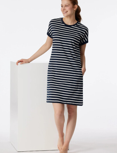 Schiesser Nightshirt - Navy - XXL