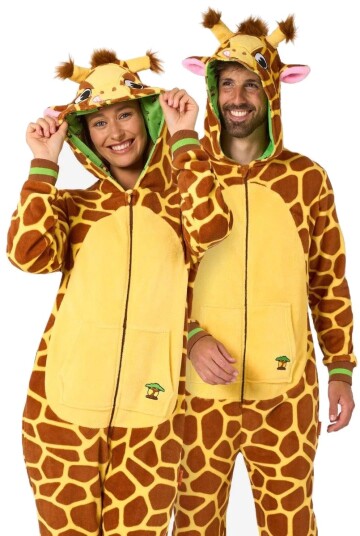 Oppo Giraff Onesie/Kigurumi Unisex Kostyme til Voksen Opposuits Small