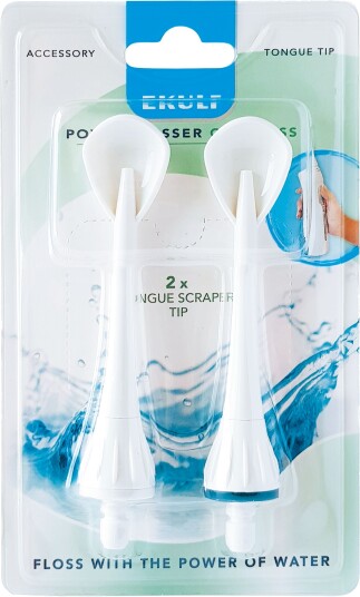 Ekulf Powerflosser Tounge Scraper Tip 2 stk.