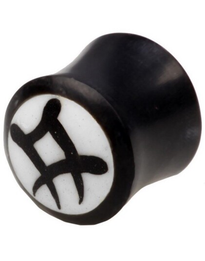 Utgått Chinese Horn Tribal Organisk Piercing Plugg Strl 14 mm