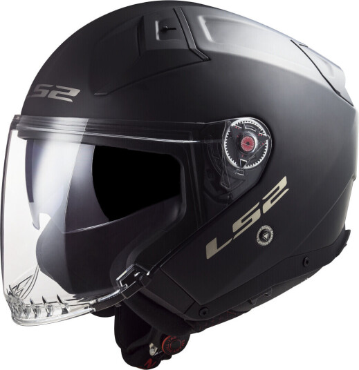 LS2 OF603 Infinity II Solid Jet hjelm 3XL Svart