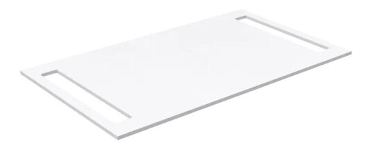 Korsbakken Benkeplate HPL med Håndkleholder Hvit Matt / 2 Sider 80cm Korsbakken Benkeplate HPL med Håndkleholder Hvit Matt / 2 Sider 80cm