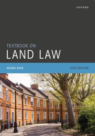 Textbook On Land Law Av Aruna (Associate Professor Of Law Associate Professor Of Law University Of Oxford) Nair