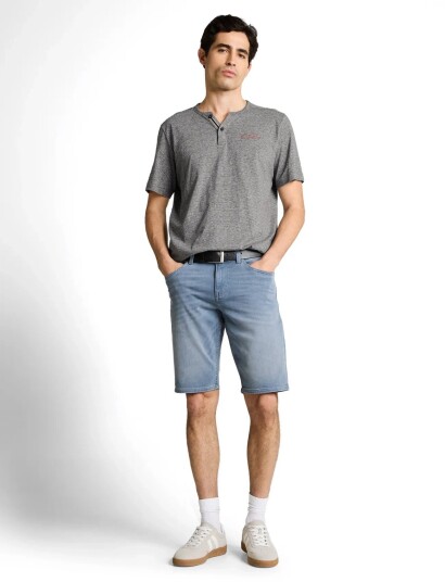 Tom Tailor Fine Striped Serafino Grey XXL