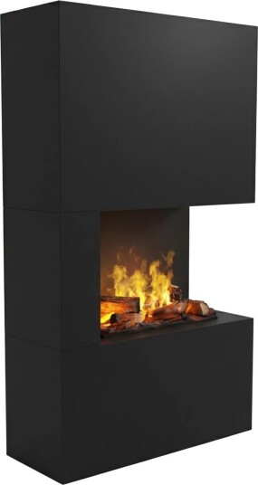 Glow Fire Tucholsky Venstre Hjørne Omc 600 - Sort (HYB-50-115BK-real-wood)