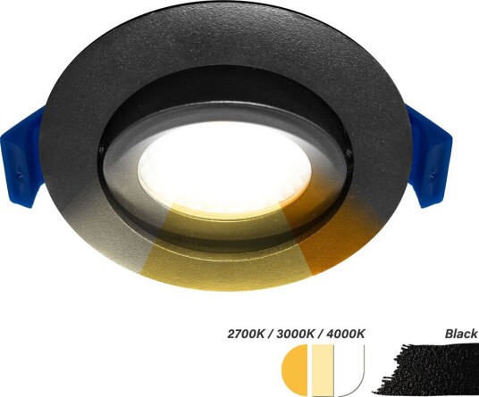 EcoDim ED-10082 LED-downlight Ø68 mm CCT 2700K/3000K/4000K sort