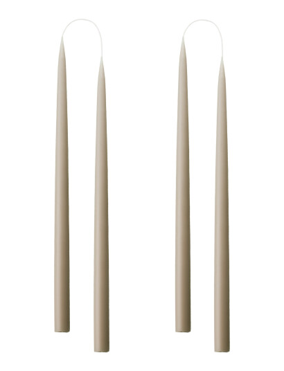 Kunstindustrien Hand Dipped Candles, 4 Pack - Cream - ONE SIZE