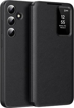 Samsung Galaxy S25 FE Smart Clear View Flip etui med kortspor Svart Samsung Galaxy S25 FE Smart Clear View Flip etui med kortspor Svart