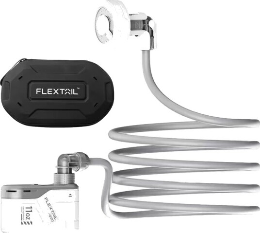 Flextail Max Dusjportabel Med Etui (Hvit)