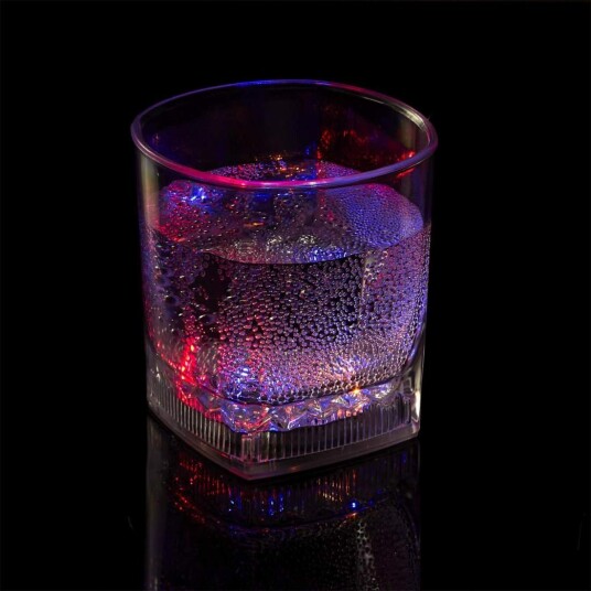 Festlig glass med LED-lamper Festlig glass med LED-lamper