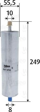 Drivstoffilter VALEO 587074