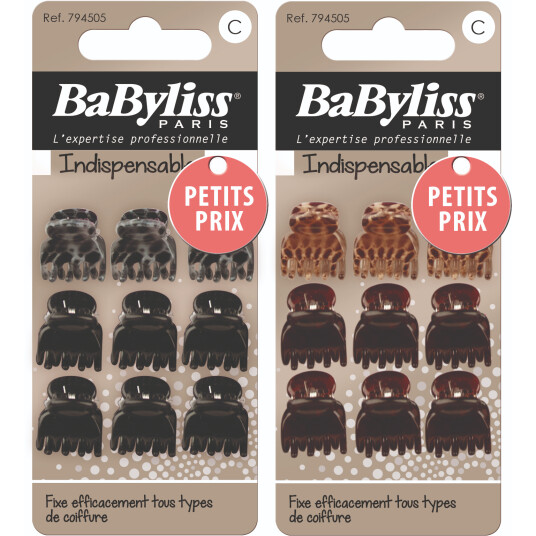 BABYLISS MINI HÅRSPENNE, 9 STK