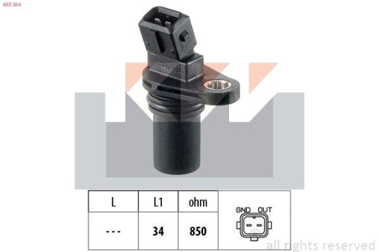 Sensor, turtall KW 453 354