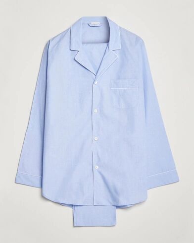Zimmerli of Switzerland Mercerized Cotton Pyjamas Light Blue Zimmerli of Switzerland Mercerized Cotton Pyjamas Light Blue