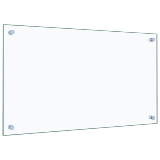 vidaXL Kjøkkenplate gjennomsiktig 70x40 cm herdet glass