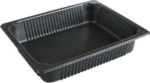 Bakke 1/2 Gn P2325 65T 1 Rum 4000Ml L325xb265xh65mm Mo Pp Sort,96 Stk/Krt