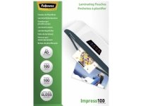 Lamineringslommer Fellowes A5 100 micron 154x216 mm - (100 stk.)