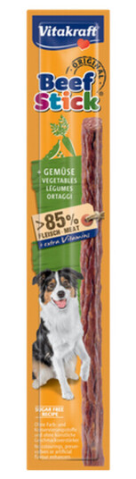Vitakraft Oksekjøttpinne med Grønnsaker 12g - Myke Hundegodbiter