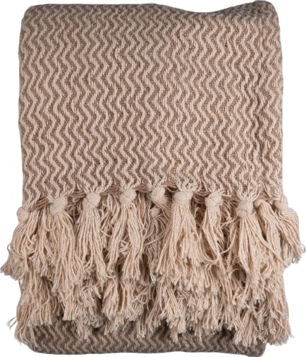 Det Gamle Apotek Pledd B130xl180cm Beige 100% Bomull Oeko Tex Det Gamle Apotek Pledd B130xl180cm Beige 100% Bomull Oeko Tex