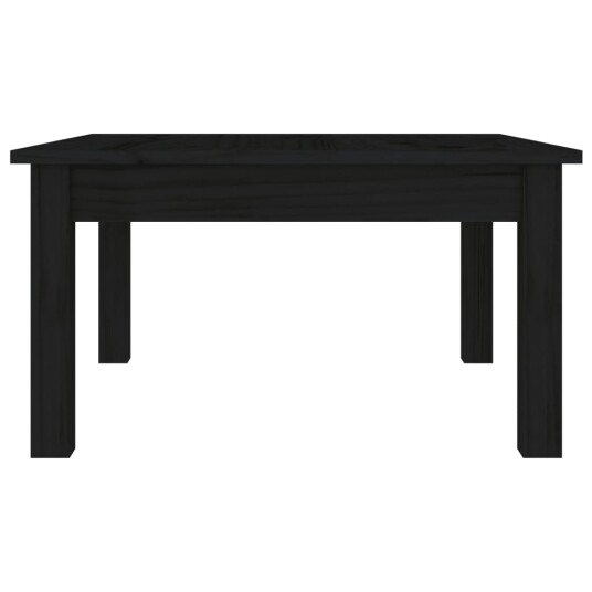 vidaXL Salongbord svart 55x55x30 cm heltre furu