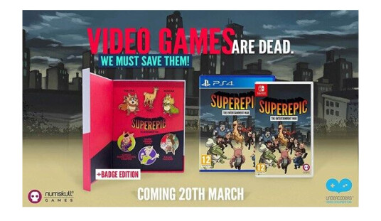 SuperEpic: The Entertainment War - Badge Edition - Collector's Edition (PS4)
