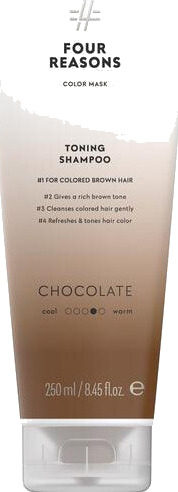 Four Reasons Toning Shampoo for Colored Hair Chocolate 250ml - Vegansk, Sulfatfri, Fuktighetsgivende Four Reasons Toning Shampoo for Colored Hair Chocolate 250ml - Vegansk, Sulfatfri, Fuktighetsgivende