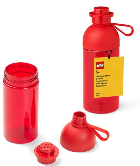 LEGO hydration bottle 0,5L transparent Bright Red LEGO hydration bottle 0,5L transparent Bright Red