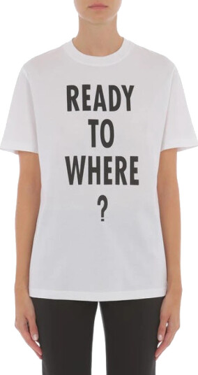 Moschino Dame Topper Hvit S,