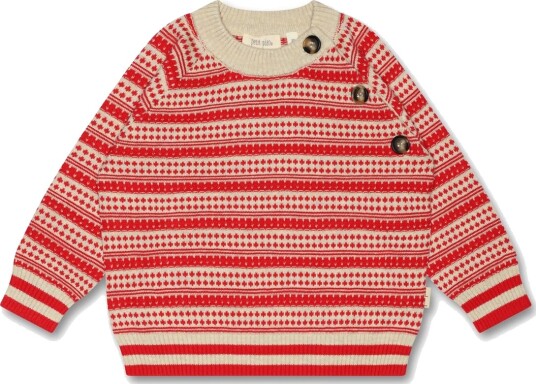 Wheat T Shirt Rib Ls Rosetta Soft Brown (104 / 4 år)