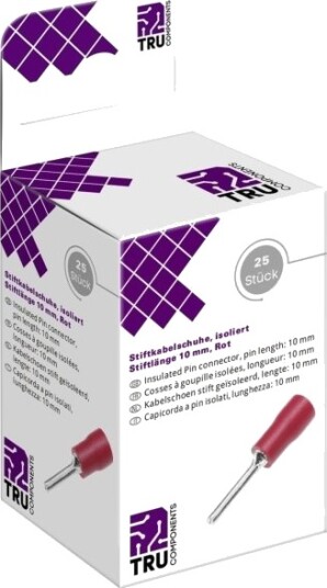 Conrad T2010c359 Pinterminal Kopper Rød Pvc 1.5 Mm² 0.5 Mm²