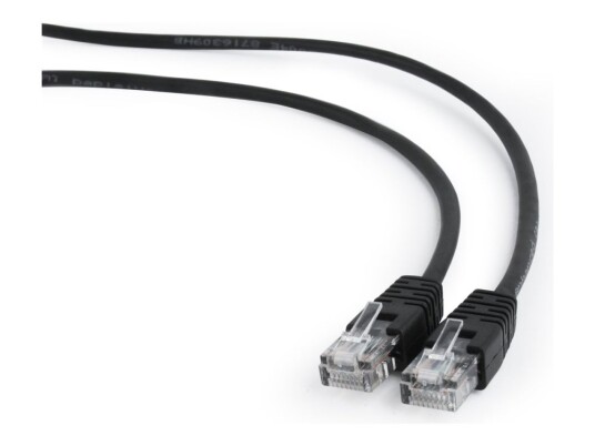 Gembird Koblingskabel Rj-45 Hann Til Rj-45 Hann 10 M Cat 5E Formstøpt Uten Hindringer Svart
