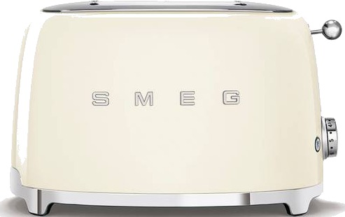 Smeg TSF01CREU Brødrister 2 skiver i kremfarge med rustfritt stål