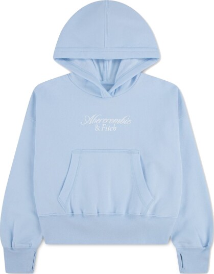 Abercrombie & Fitch Essential hoodie girls ice water 158/164 Abercrombie & Fitch Essential hoodie girls ice water 158/164
