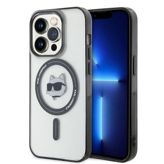 Karl Lagerfeld iPhone 15 Pro Max 6,7" Hardcase med Choupette Hode og MagSafe
