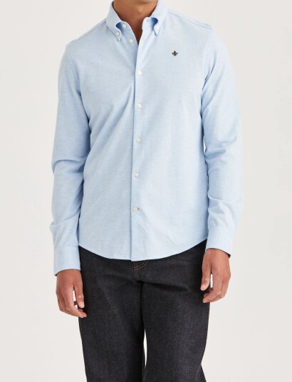 Morris Camden Piqué Shirt Blue XXL Morris Camden Piqué Shirt Blue XXL