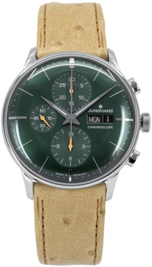 Junghans Herreklokke 27/4222.03 Meister Grønn/Lær Ø40.7 mm