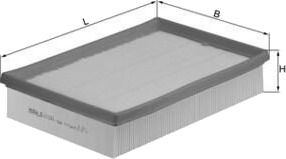 Luftfilter KNECHT LX 1044