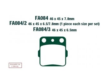 Bremseklosser EBC Brakes FA084TT