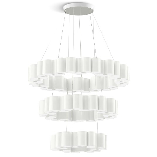 Honey Lysekrone 110 cm Opalhvit