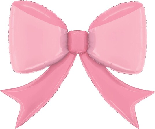 Ballongkungen Folieballong Sløyfe Rosa Stor 25439