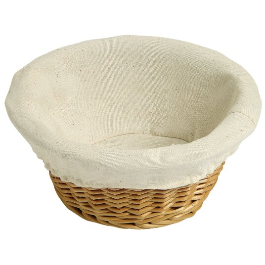 PULSIVA Flettet kurv Alegra rund; 17.5x8 cm (ØxH); Natur; Rund