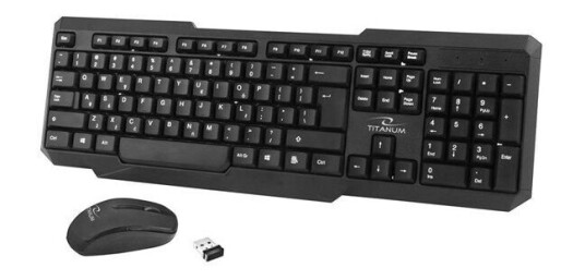 Esperanza Titanum Memphis - Tastatur & Mussett - Amerikansk Engelsk - Svart