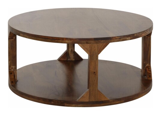 Loft24 India Sofabord Mørk brun - Ø90 Unoliving 1693984-03-0 1693985-01-0