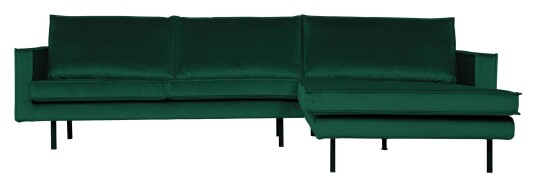 BePureHome Rodeo 3-seter. Sofa m/høyrevendt sjese - Green Forest Velur