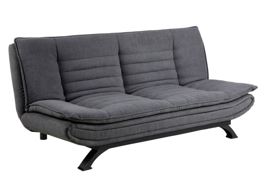 Fanny sovesofa mørk grå, metall svart.