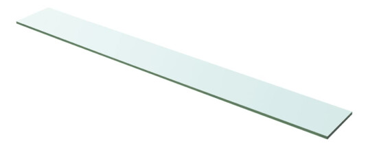 vidaXL Hyllepanel klart glass 100x12 cm